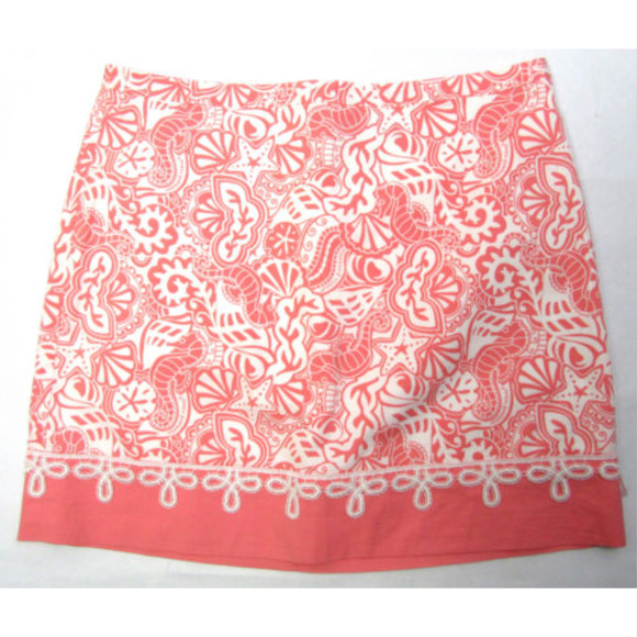 Vineyard Vines Dresses & Skirts - Vineyard Vines 4 Pink White Seashell mini Skirt
